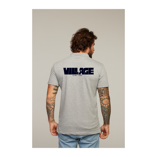 Camisa Polo Cinza Mescla