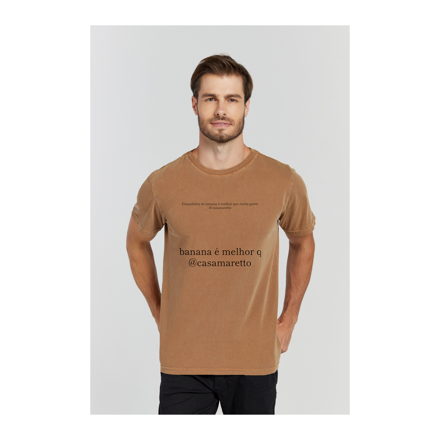 Camiseta Estonada Marrom