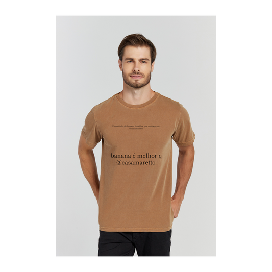 Camiseta Estonada Marrom