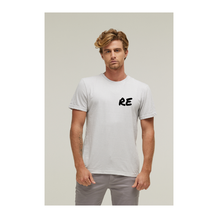 Camiseta Estonada Branco Gelo
