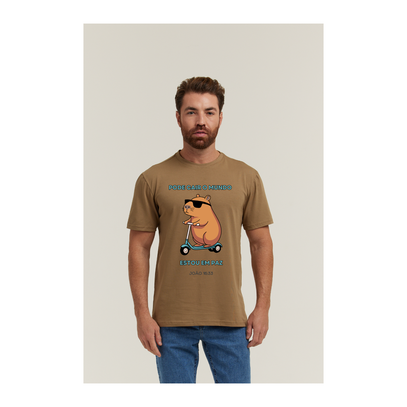 Camiseta Pima Verde Militar