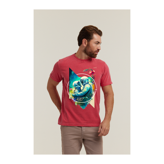 Camiseta Estonada Vermelho