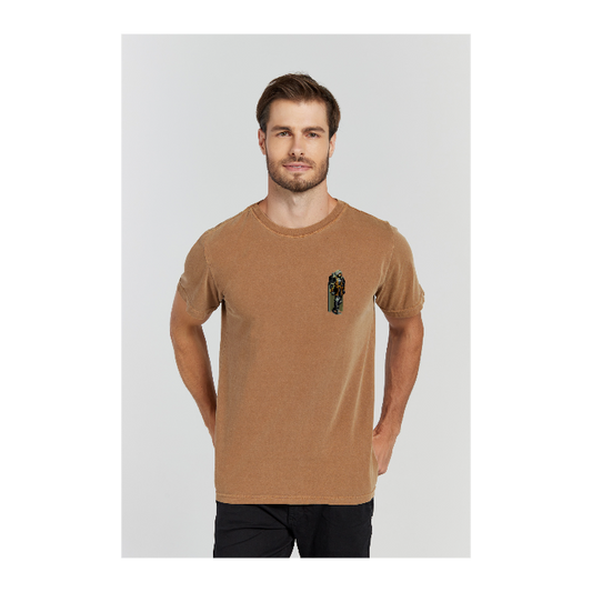 Camiseta Estonada Marrom