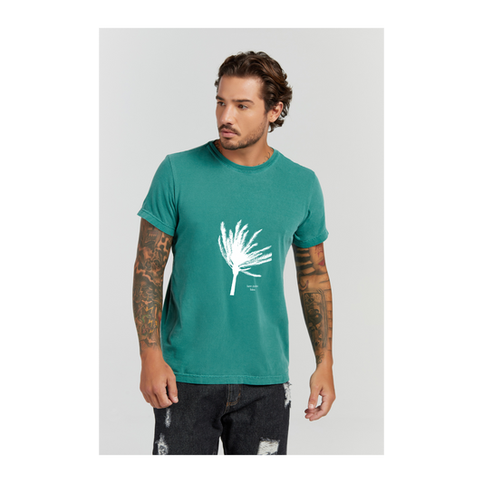 Camiseta Estonada Verde Musgo