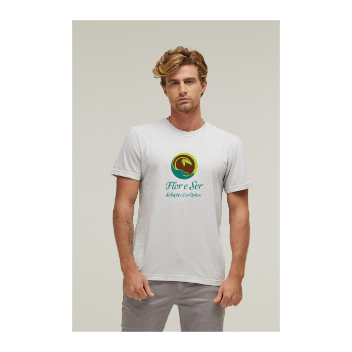 Camiseta Estonada Branco Gelo