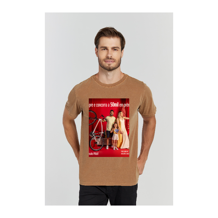 Camiseta Estonada Marrom