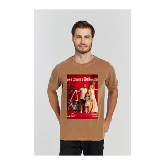 Camiseta Estonada Marrom