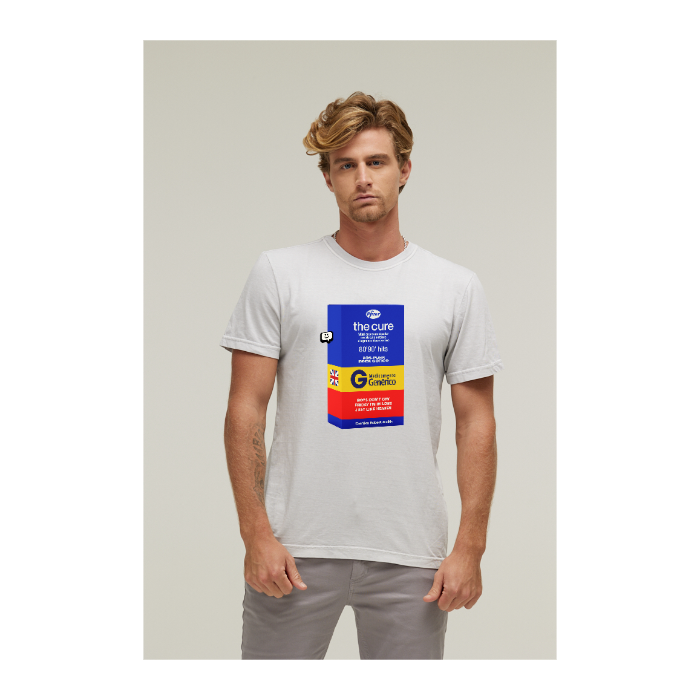 Camiseta Estonada Branco Gelo