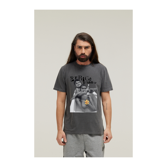 Camiseta Estonada Cinza Chumbo