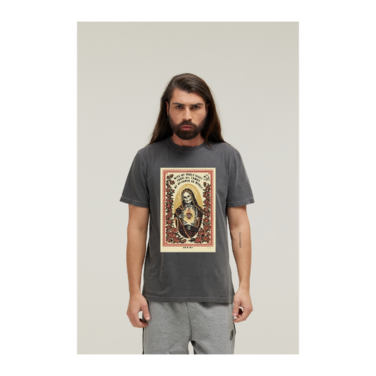 Camiseta Estonada Cinza Chumbo