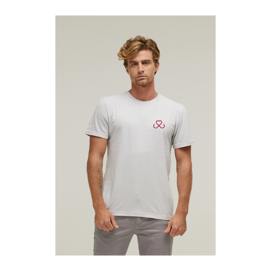 Camiseta Estonada Branco Gelo