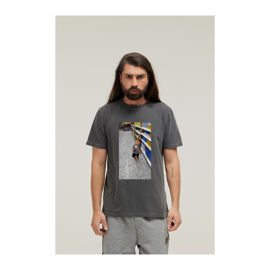 Camiseta Estonada Cinza Chumbo