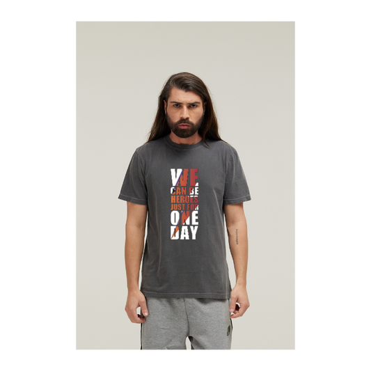 Camiseta Estonada Cinza Chumbo