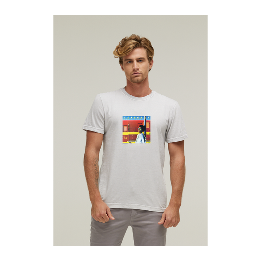 Camiseta Estonada Branco Gelo
