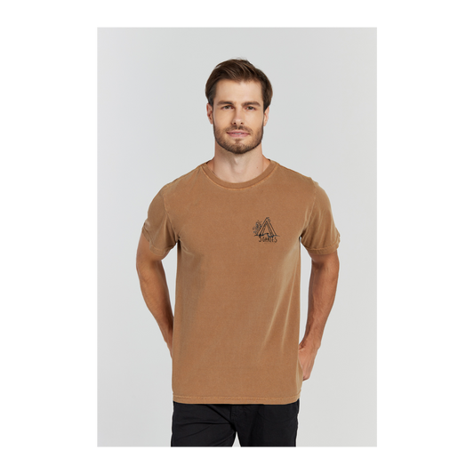 Camiseta Estonada Marrom