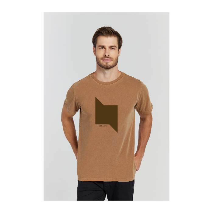 Camiseta Estonada Marrom