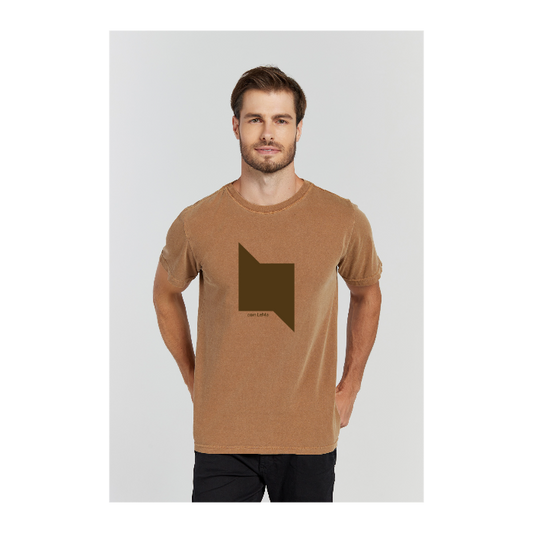 Camiseta Estonada Marrom