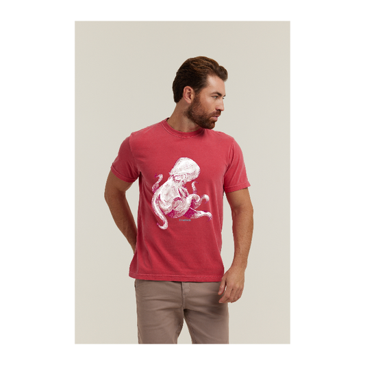Camiseta Estonada Vermelho