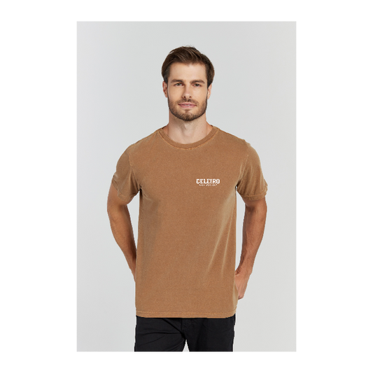 Camiseta Estonada Marrom