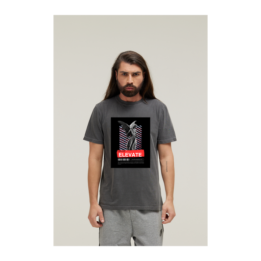 Camiseta Estonada Cinza Chumbo