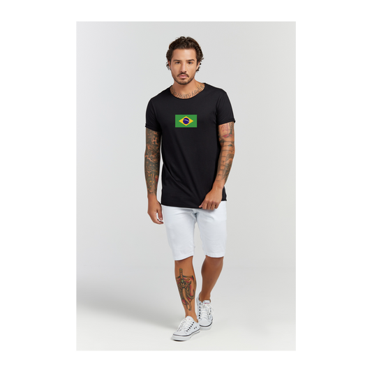 Camiseta Longline Preto