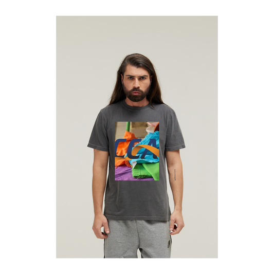 Camiseta Estonada Cinza Chumbo