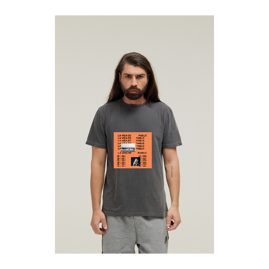 Camiseta Estonada Cinza Chumbo