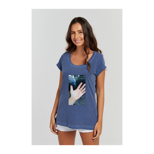 Baby long Estonada Azul Marinho