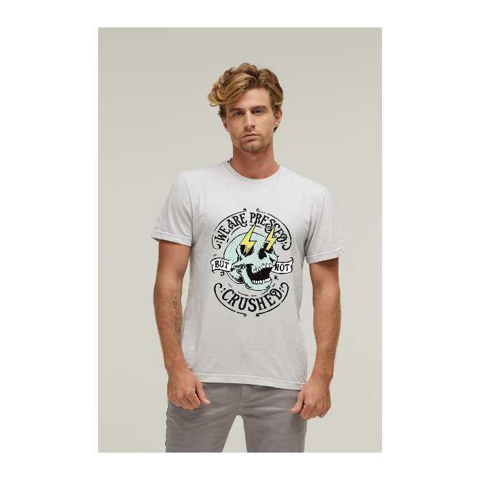 Camiseta Estonada Branco Gelo