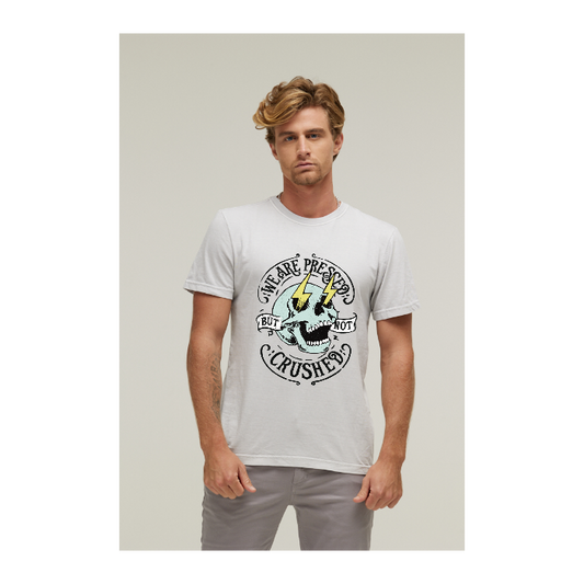 Camiseta Estonada Branco Gelo