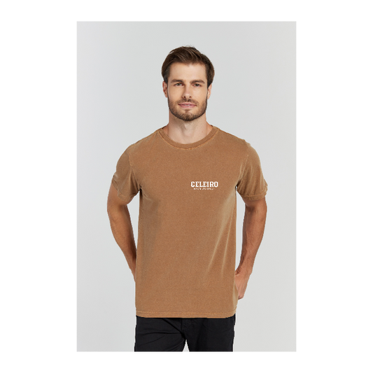 Camiseta Estonada Marrom
