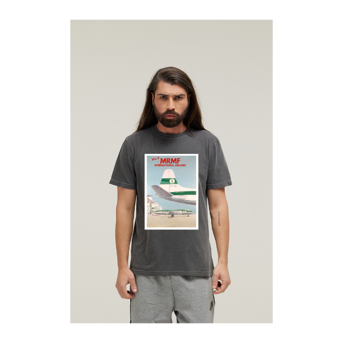 Camiseta Estonada Cinza Chumbo