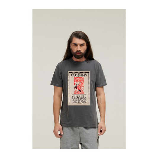 Camiseta Estonada Cinza Chumbo