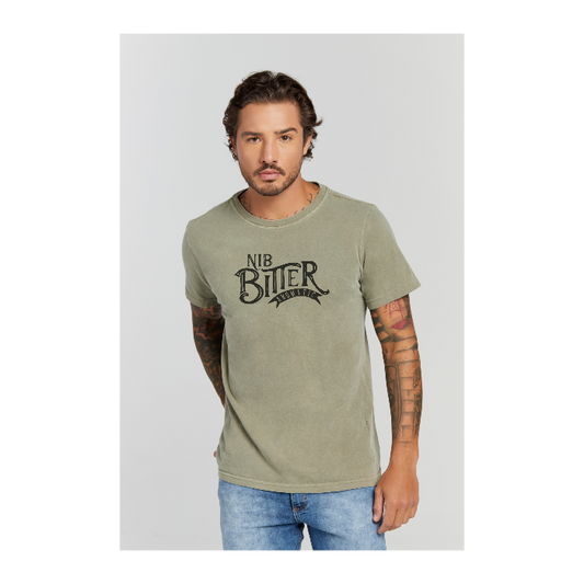 Camiseta Estonada Verde Militar
