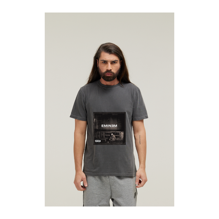 Camiseta Estonada Cinza Chumbo