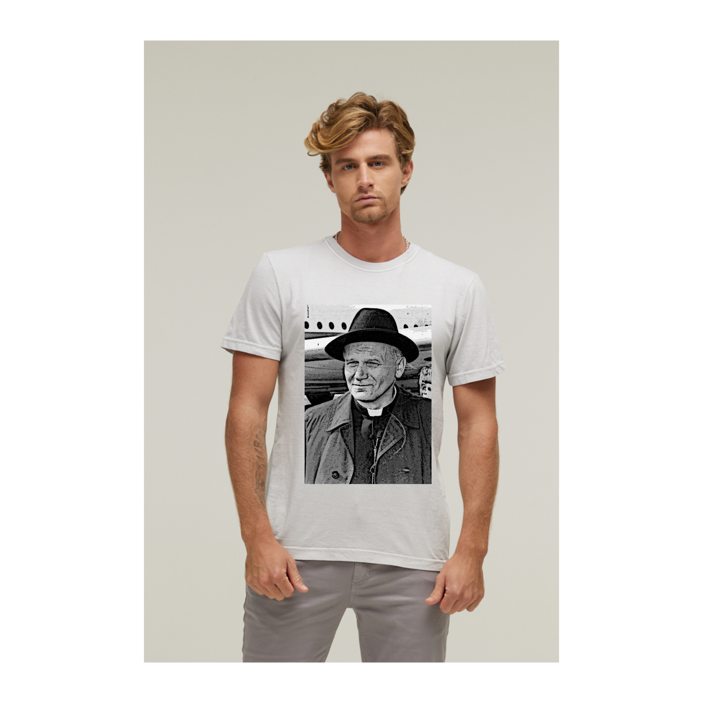 Camiseta Estonada Branco Gelo
