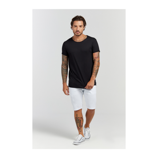 Camiseta Longline Preto