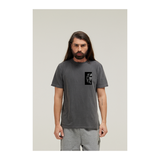 Camiseta Estonada Cinza Chumbo