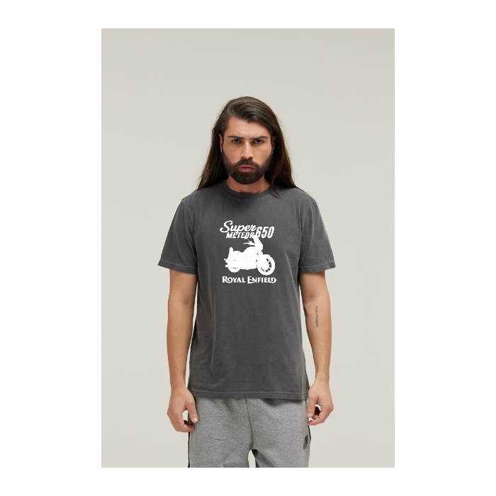 Camiseta Estonada Cinza Chumbo