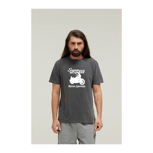 Camiseta Estonada Cinza Chumbo