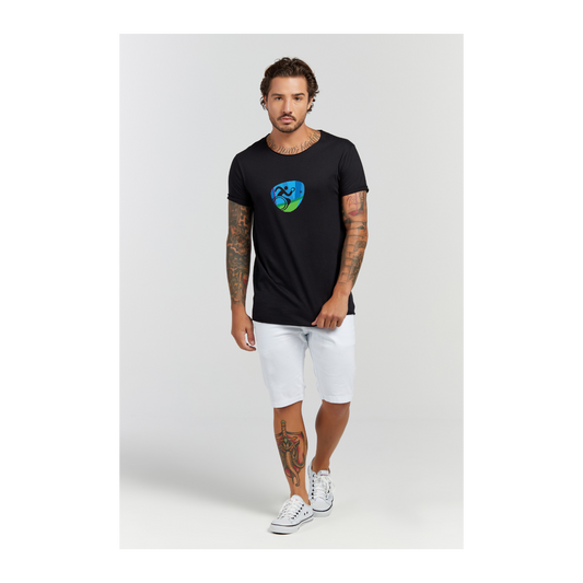 Camiseta Longline Preto