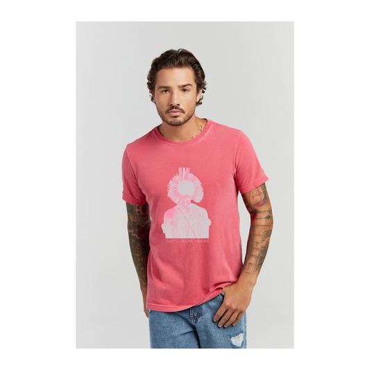 Camiseta Estonada Vermelho