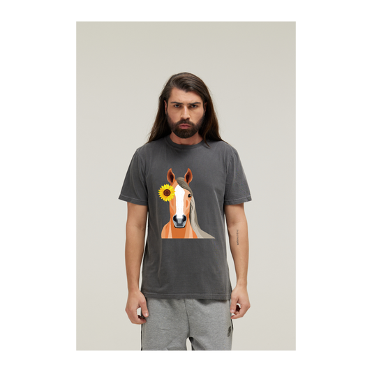 Camiseta Estonada Cinza Chumbo