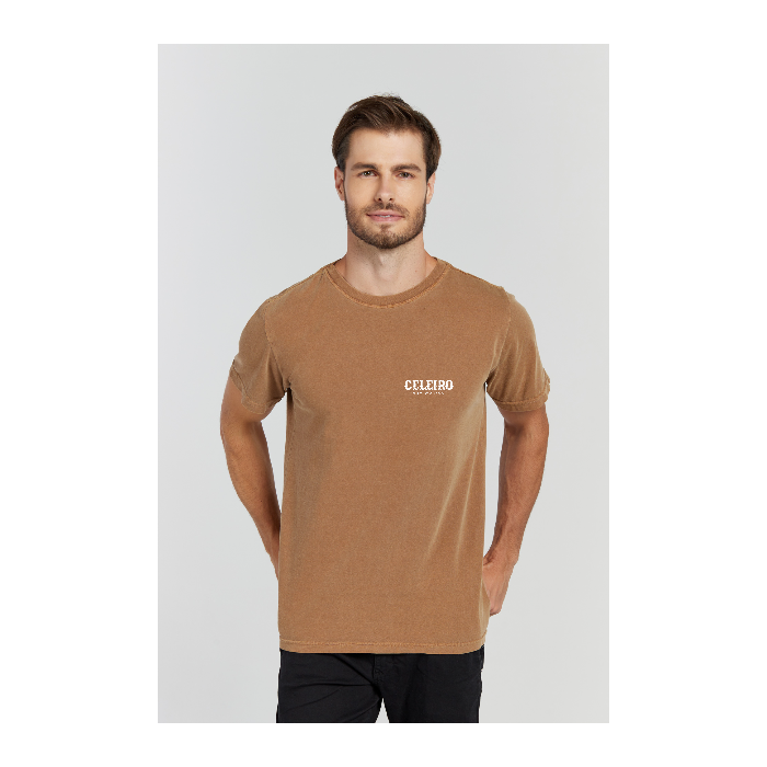 Camiseta Estonada Marrom