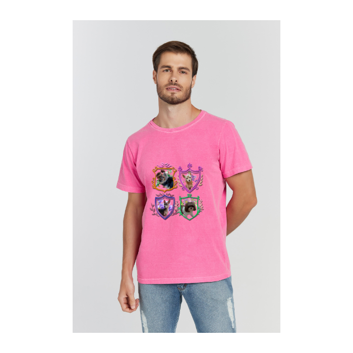Camiseta Estonada Rosa Pink