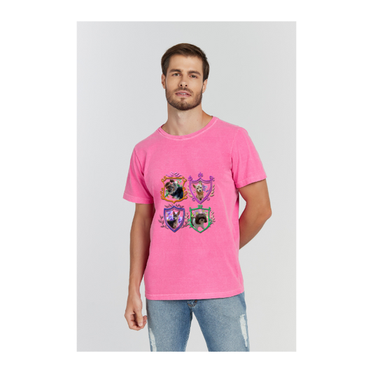 Camiseta Estonada Rosa Pink
