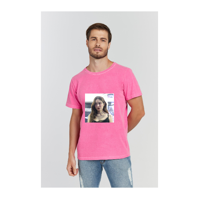 Camiseta Estonada Rosa Pink