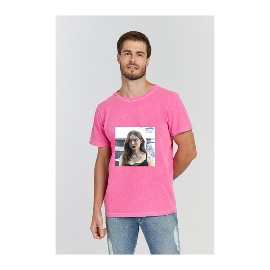Camiseta Estonada Rosa Pink