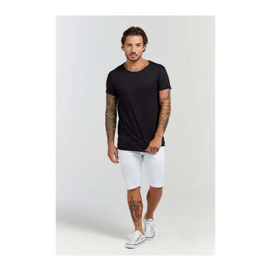 Camiseta Longline Preto