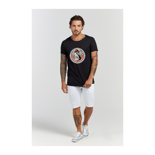 Camiseta Longline Preto